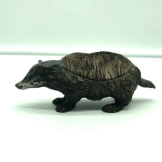 Cold Painted Bronze 'Badger' Pen Wipe | Green & Stone of Chelsea