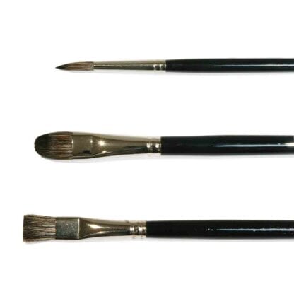 Green & Stone Black Russian Sable Oil Brushes